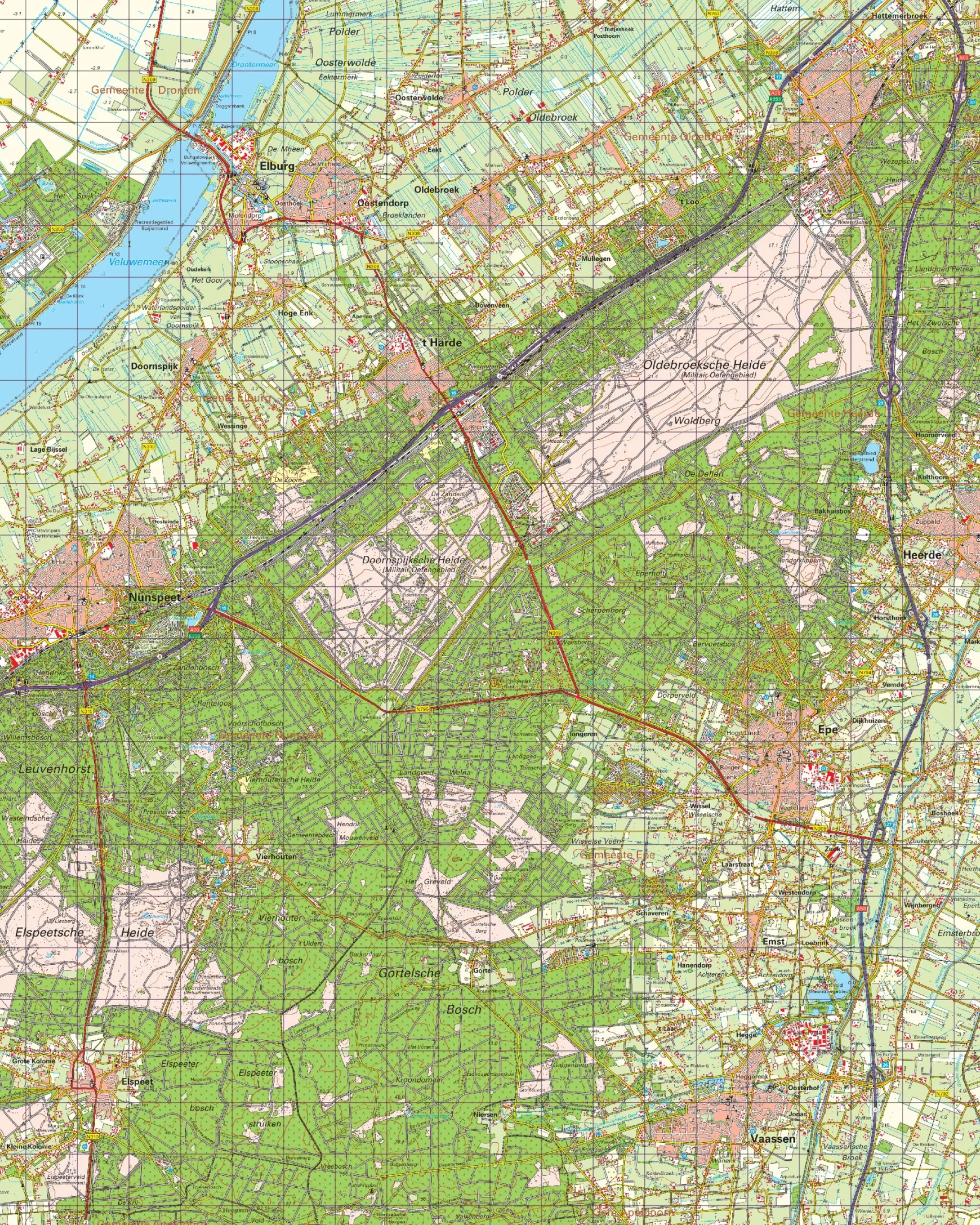 Topografische Kaart 27 West Heerde