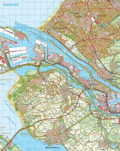 Topografische Kaart 37 West Rotterdam