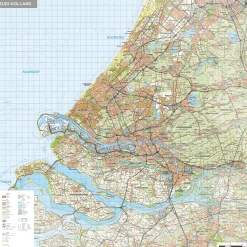 Topografische kaart Zuid-Holland 1:100.000 – 1478