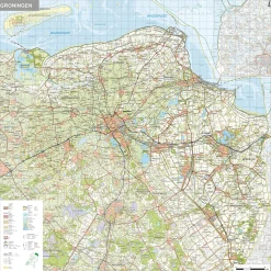 Topografische provinciekaart Groningen 1:100.000 – 1485