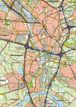 Topografische provinciekaart Utrecht 1:100.000 – 1483