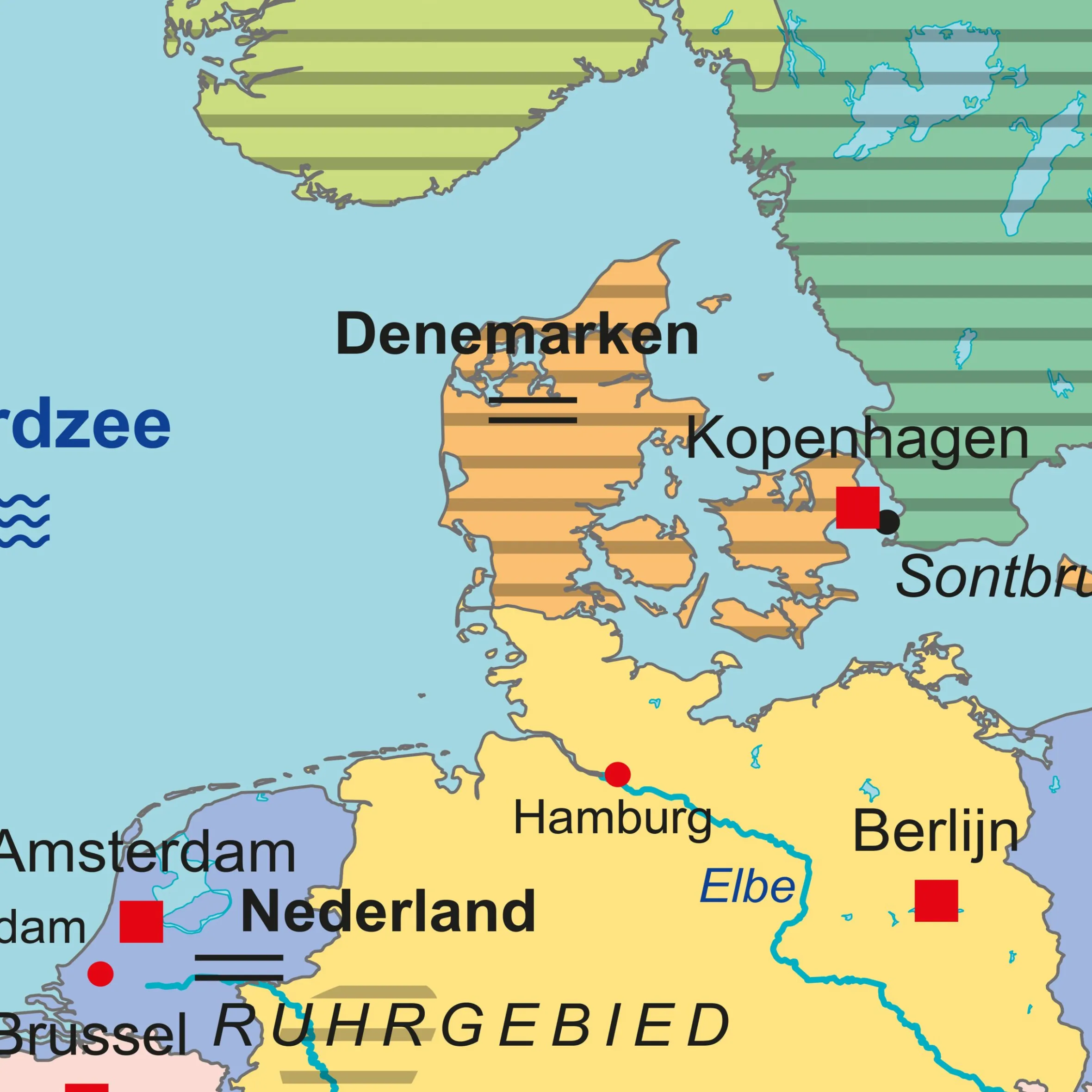 TOPO100 Schoolkaart Europa 1837