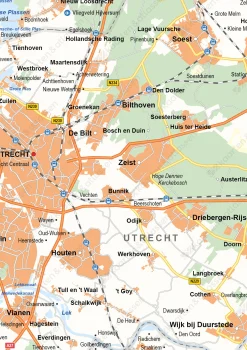 Utrecht Provinciekaart Staatkundig 1559