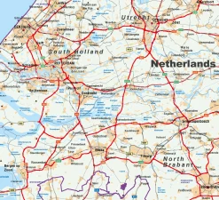Wegenkaart Benelux 762