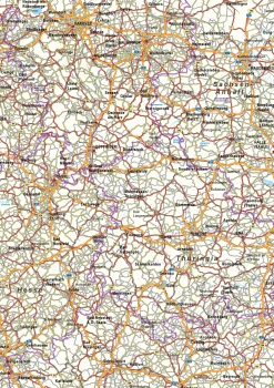 Wegenkaart Duitsland 1591