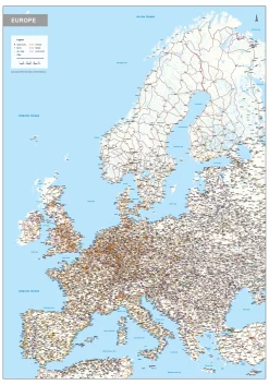 Wegenkaart Europa 1599