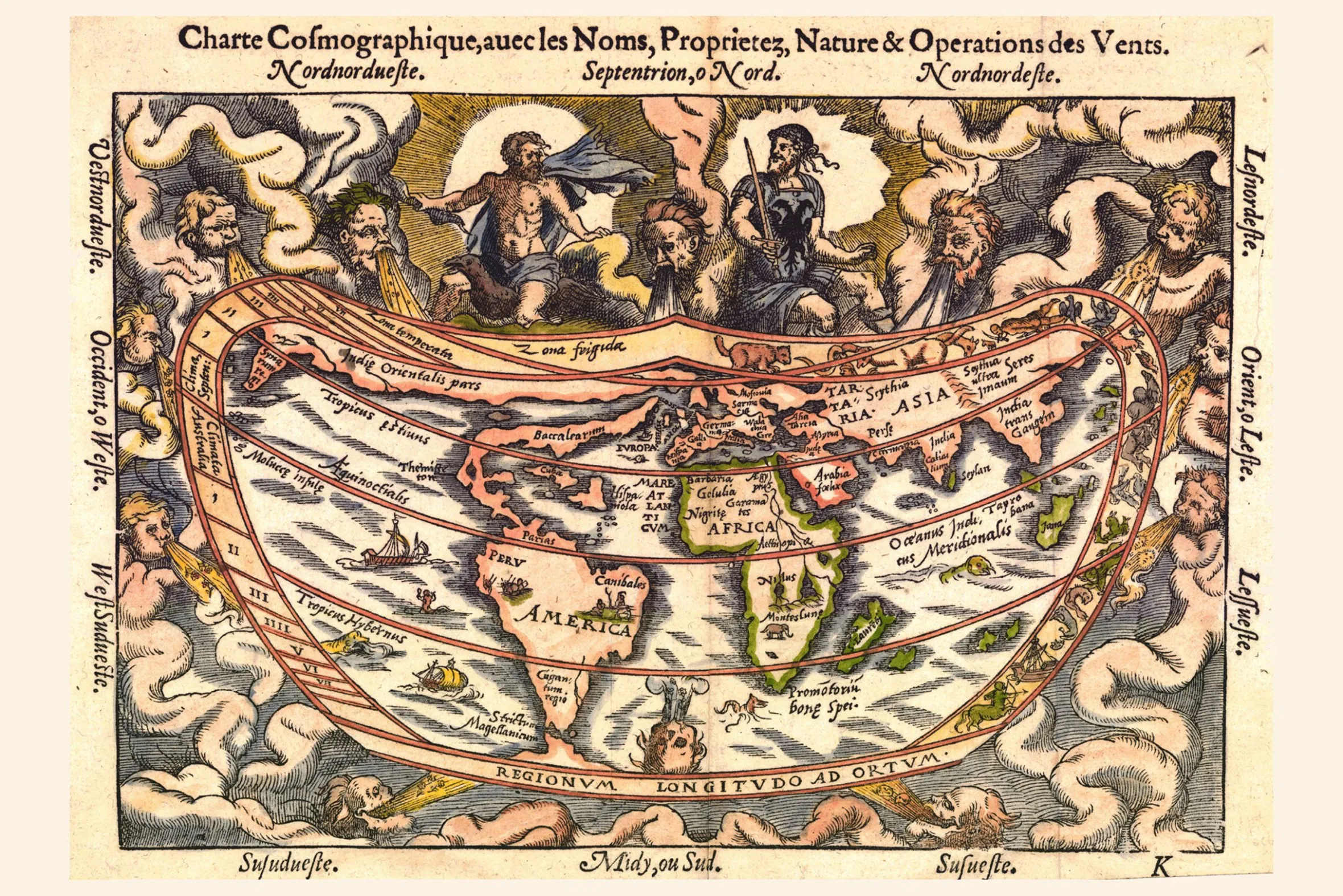 Wereldkaart Anno 1544 Apianos