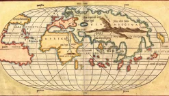 Wereldkaart Anno 1528 Bordone