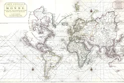Wereldkaart Anno 1703 Pierre Mortir