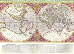 Wereldkaart Anno 1587 Rumold Mercator