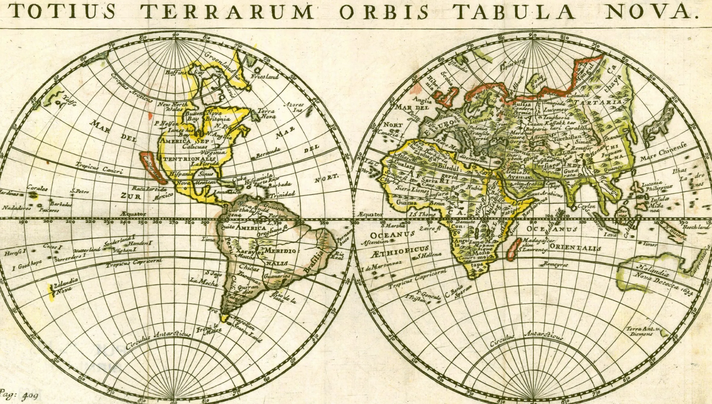 Wereldkaart Anno 1679 Totius Terrarum