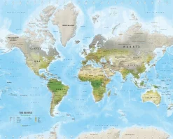 Wereldkaart Environmental Small 1498