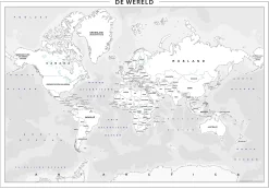 Wereldkaart inkleurbaar 748