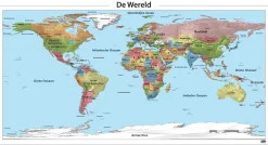 Wereldkaart Staatkundig 322