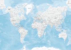 Wereldkaart Staatkundig 1418