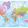 Wereldkaart Staatkundig 101 Gelamineerd