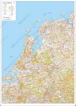 Whiteboard Nederland wegenkaart WB1378