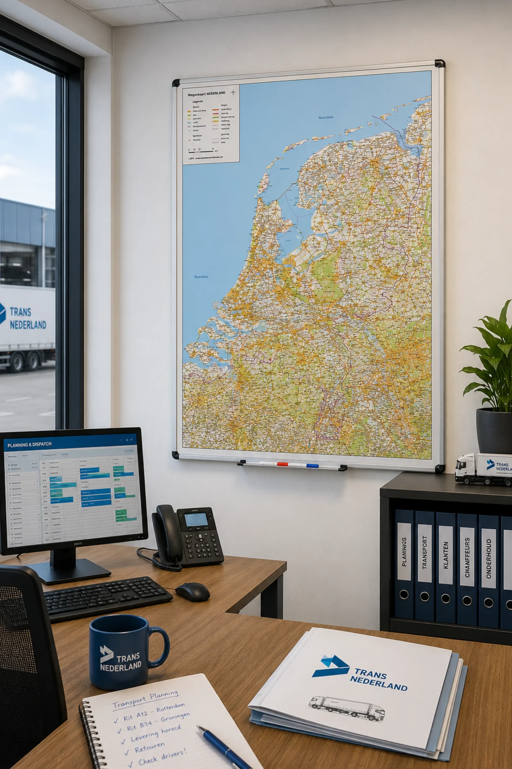 Whiteboard Nederland wegenkaart WB1378