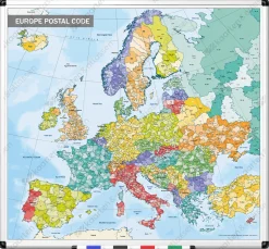 Whiteboard Postcodekaart Europa WB1797