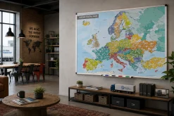Whiteboard Postcodekaart Europa WB1797