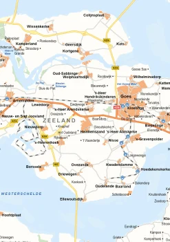 Zeeland Provinciekaart Staatkundig 1561