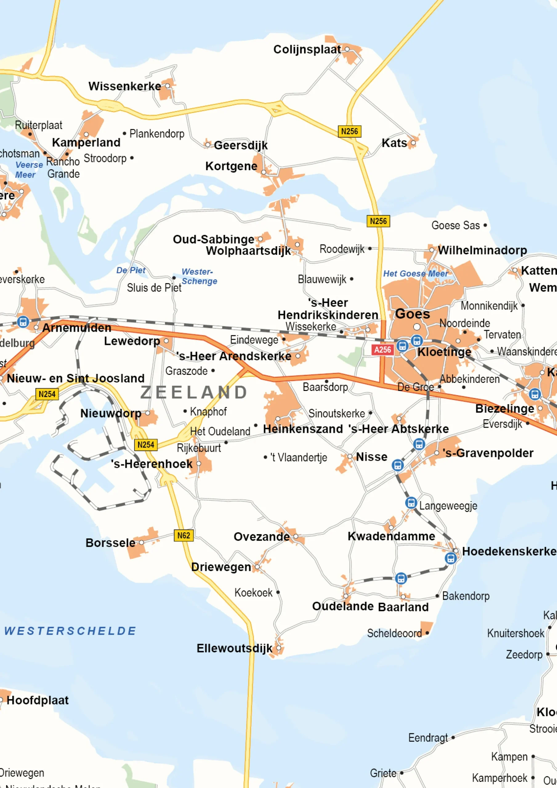 Zeeland Provinciekaart Staatkundig 1561