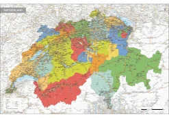 Zwitserland Kaart Staatkundig 1731